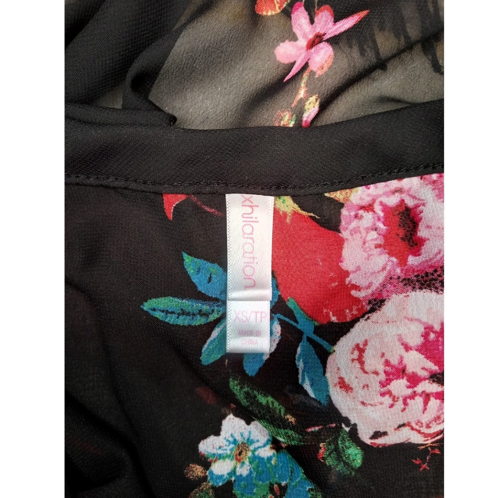 5$35🔥|Xhilaratio Top|Rose Printed Spring Cardigan - Picture 5 of 7